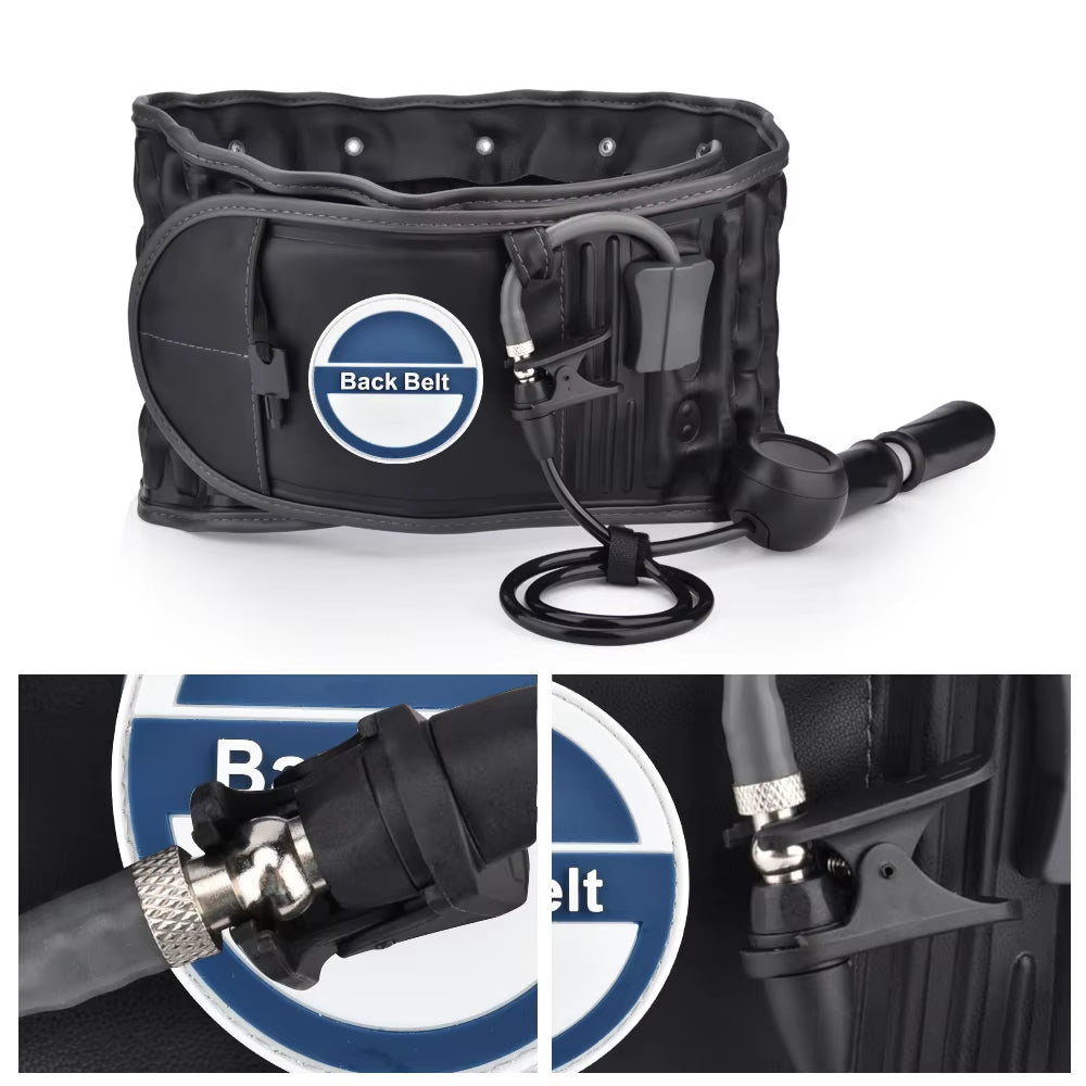 Inflatable Lumbar Support Belt for Back Pain Relief & Posture Correction