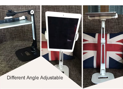 360° Rotation Tablet Stand Metal Base Foldable Phone Holder