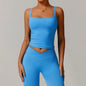 Brushed Vest Fitness Clothing Bra Women Cloudy High Intensity Sports Underwear Sling Gym Workout Breathable Back Yoga Tank Top