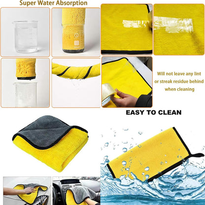 Tire Shine Applicator Kit - Reusable Sponge Pad, Brush, Towel, & Lid for Car Detailing