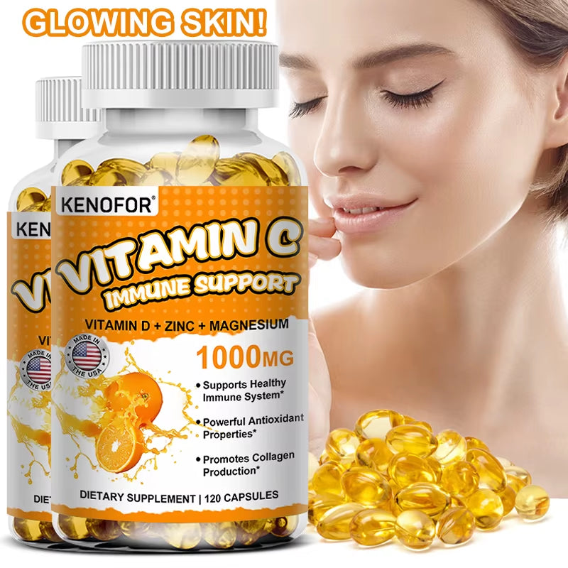 Vitamin C Supplement – Immune Support, Collagen & Skin Health