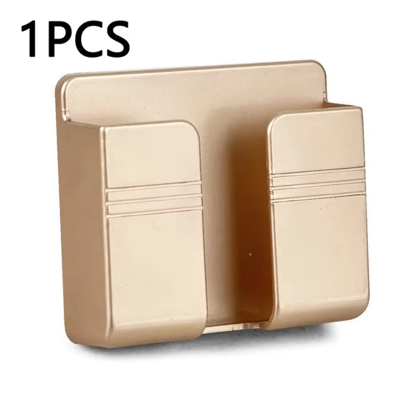 Wall Mounted Remote & Phone Holder with Charging Hook