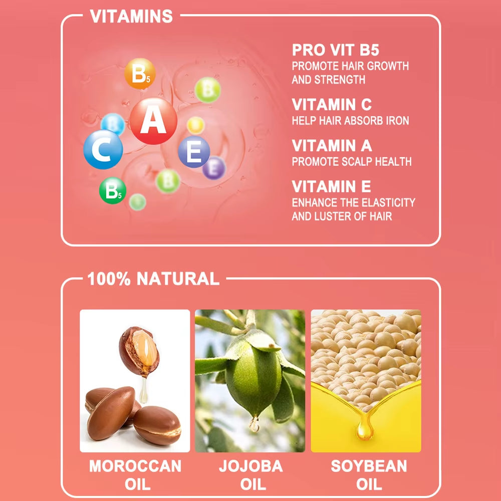 40Pcs Vitamin Hair Care Oil Capsules, Anti-Frizz & Repair