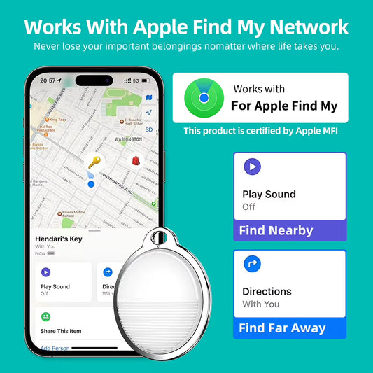 Mini GPS Tracker for iOS, AirTag, Anti-Lost Alarm, Locator