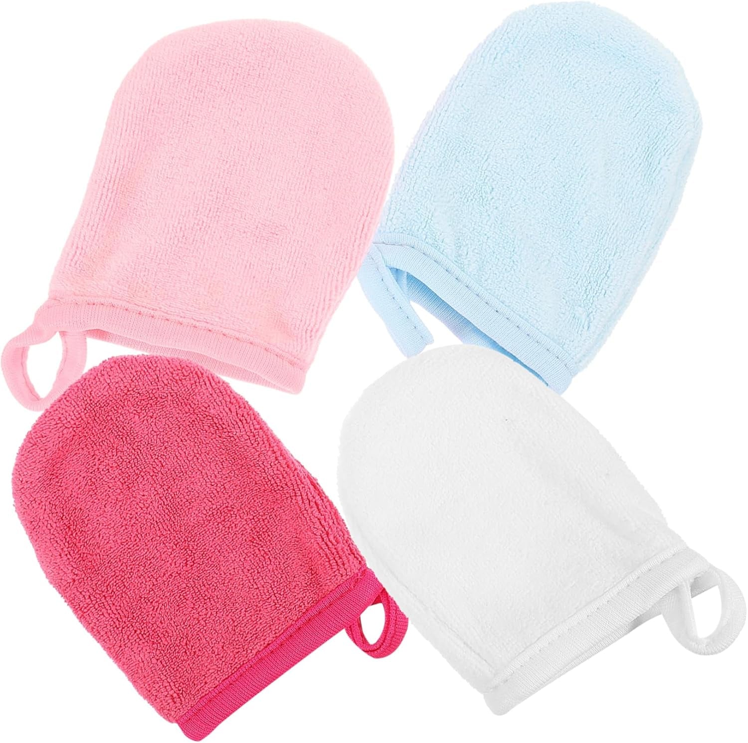 20-Pack Facial Cleansing Mitts - Soft Makeup Remover Towels for Face & Oil Wash