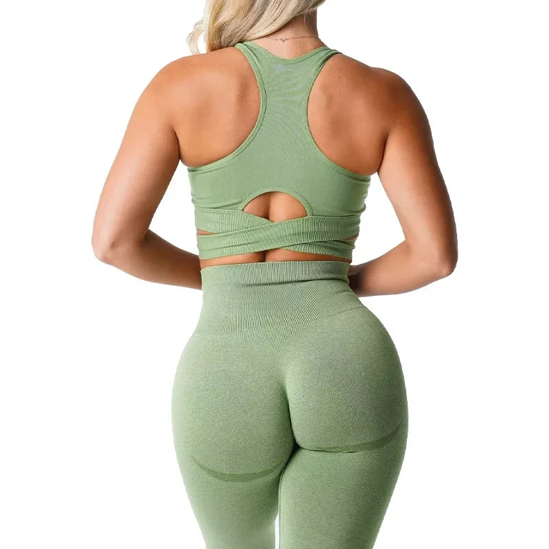 Seamless Sculpt Seamless Bra Top Spandex Woman Fitness Elastic Breathable Breast Enhancement Leisure Sports Underwear