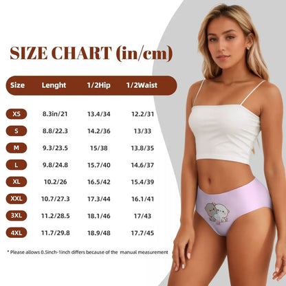 Custom Women’s Mochi Cat Peach & Goma Panties – Cute & Comfortable Briefs