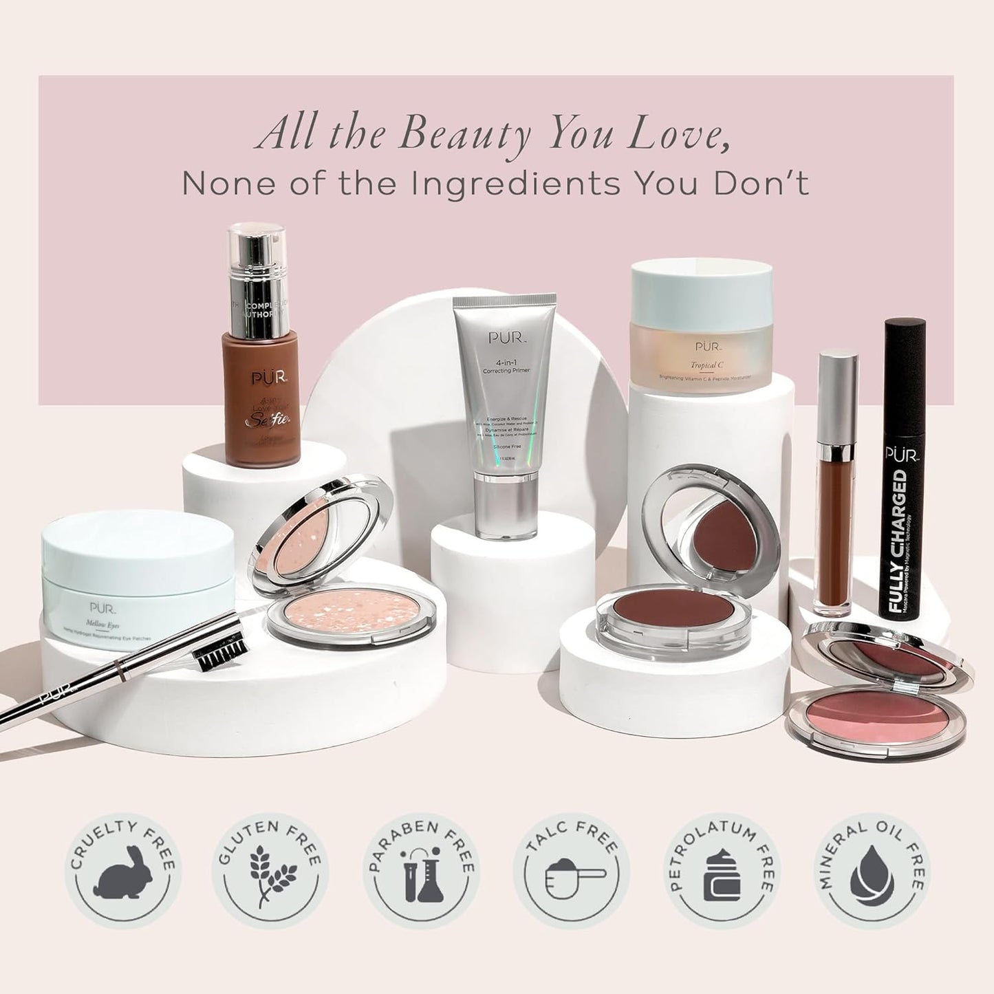 PÜR 4-in-1 Love Your Selfie Foundation & Concealer - MG5 Almond, 30ml