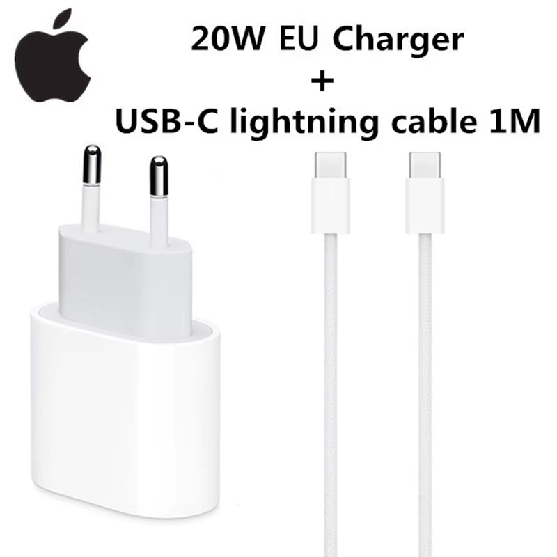 2025 20W USB-C Power Adapter for iPhone 12-16 Fast Charger