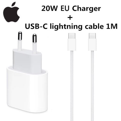 2025 20W USB-C Power Adapter for iPhone 12-16 Fast Charger