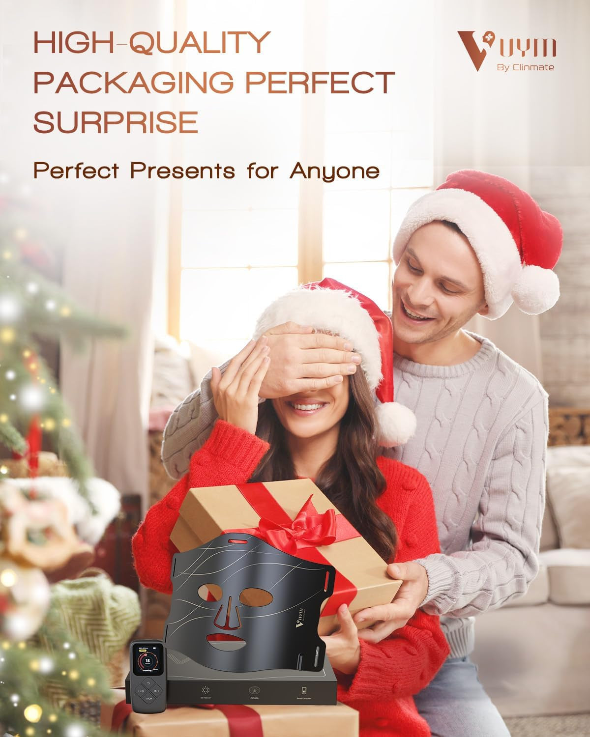 Red Light Therapy Mask with 292 LEDs & LCD Controller for At-Home Skincare