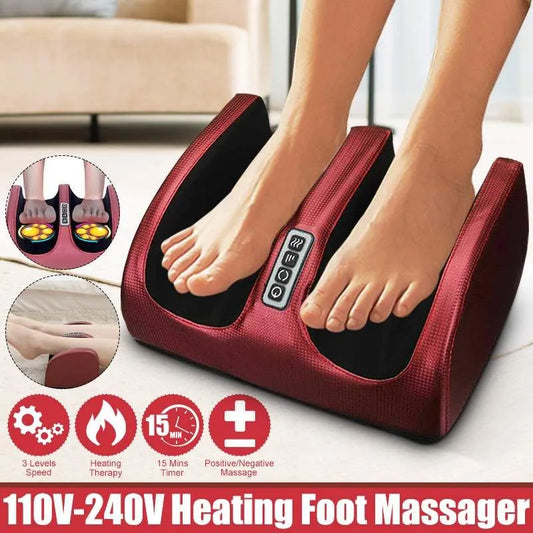 Electric Foot Massager with Heat & Shiatsu Therapy