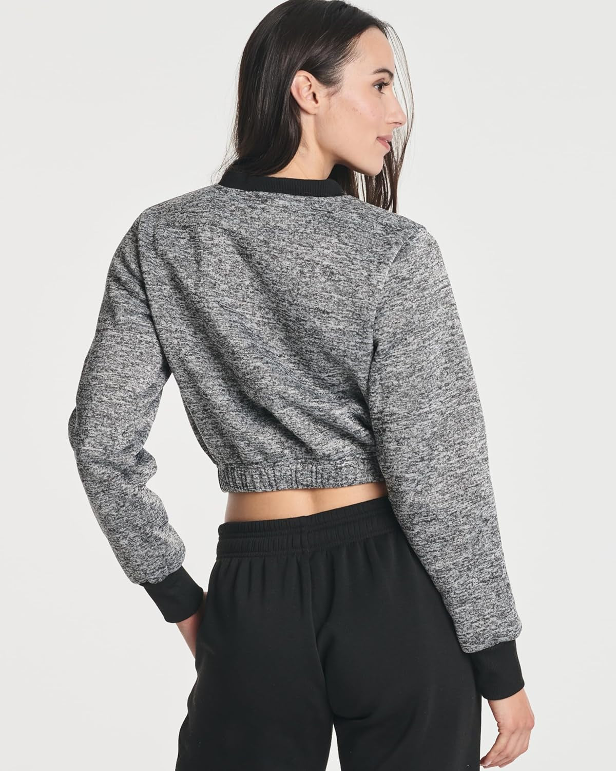 3 Pack: Women's Fleece Cropped Sweatshirt - Plus Size