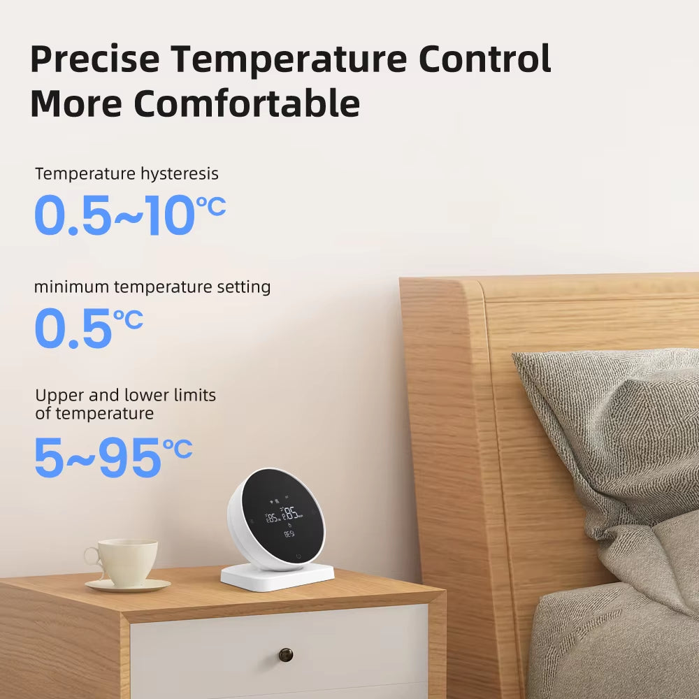 Tuya WiFi Smart Thermostat with RF Receiver for Boilers