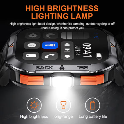 Outdoor Bluetooth Smartwatch with Fitness Tracker & Call Feature