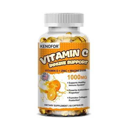 Vitamin C Supplement – Immune Support, Collagen & Skin Health