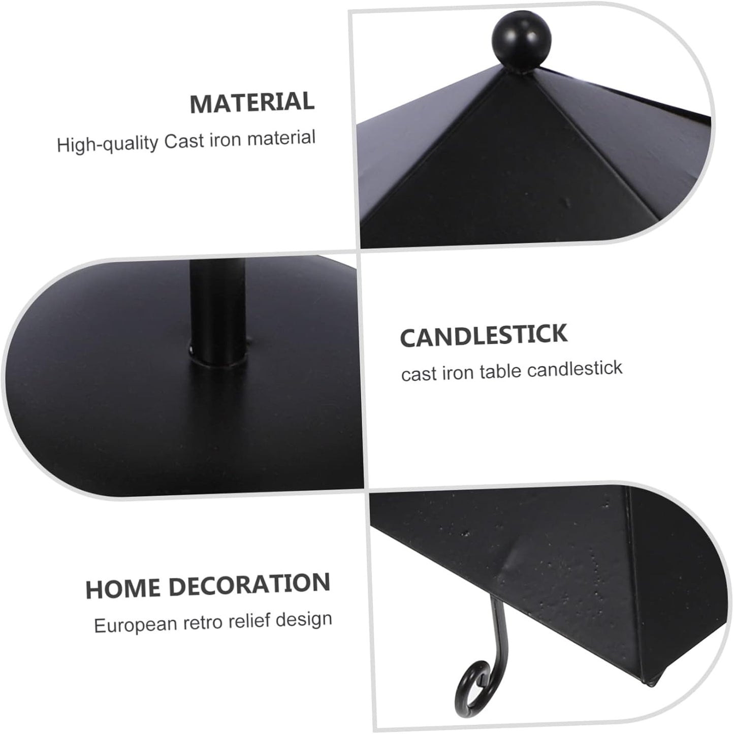Hollow Candlestick Christmas Décor | Iron Candle Holder