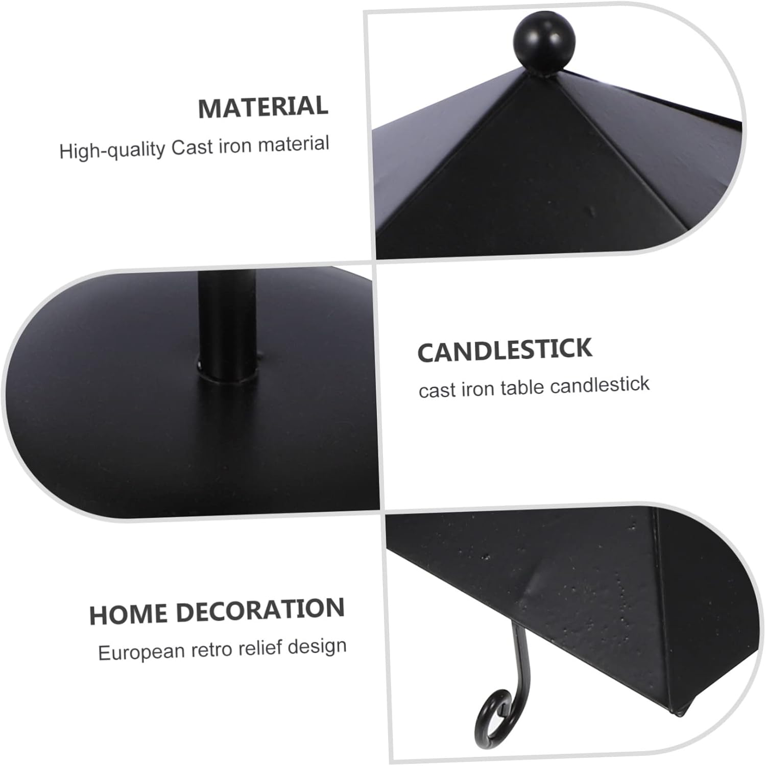 Hollow Candlestick Christmas Décor | Iron Candle Holder