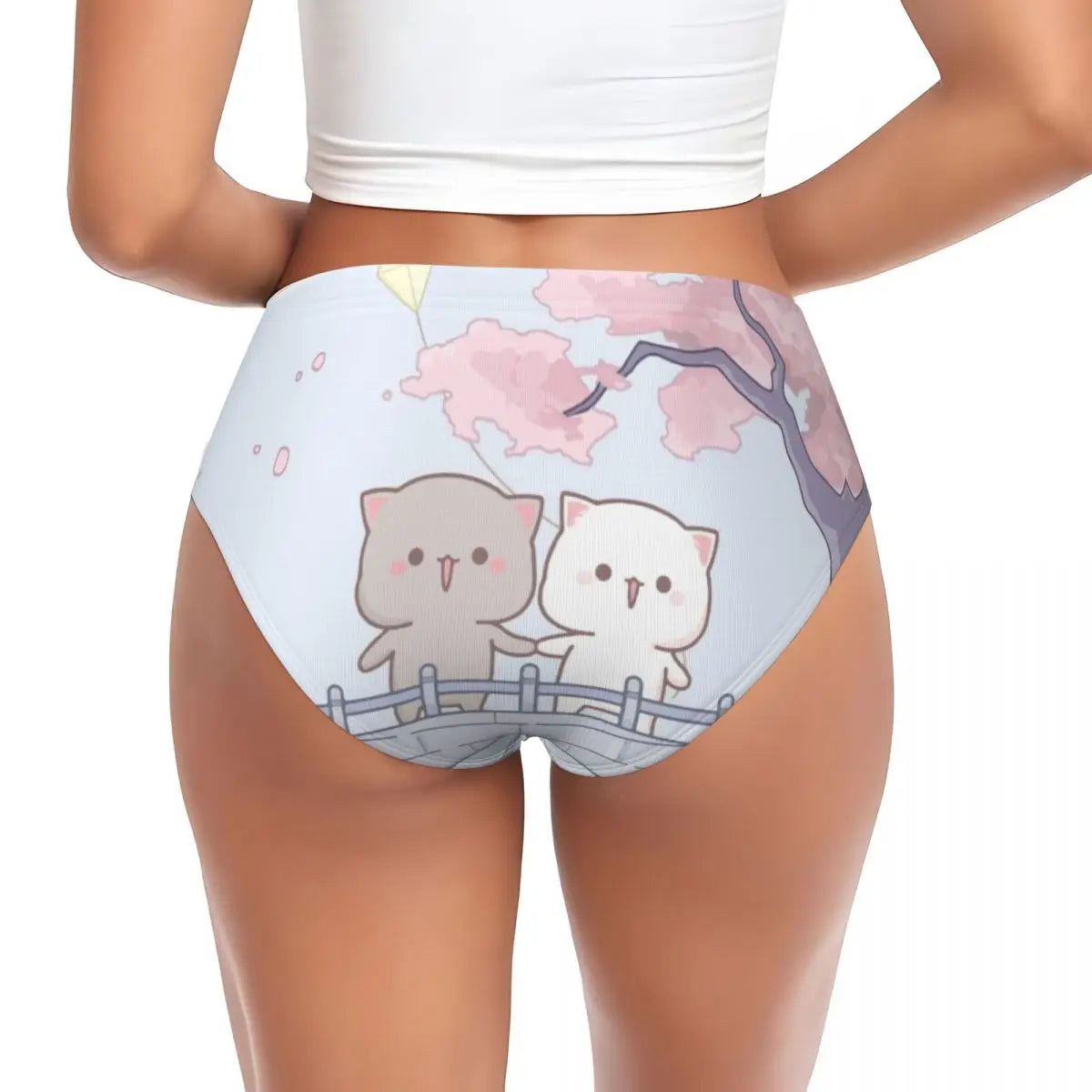 Custom Women’s Mochi Cat Peach & Goma Panties – Cute & Comfortable Briefs