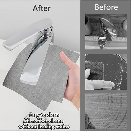 10-Pack Magic Microfibre Cleaning Cloths - Streak-Free & Reusable