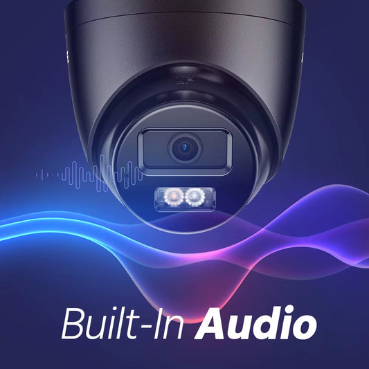 3K 6MP POE Security Camera System with 8CH NVR & Dual Lights