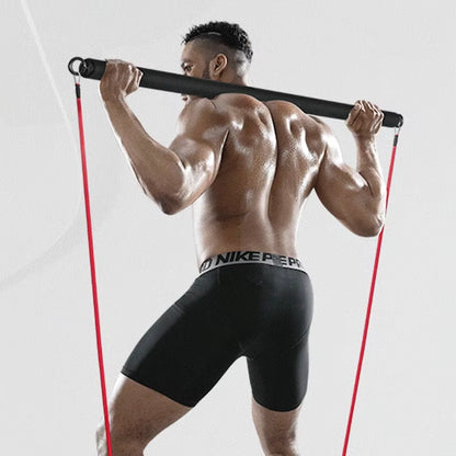 Portable Pilates Bar Kit with Resistance Bands - Home Fitness