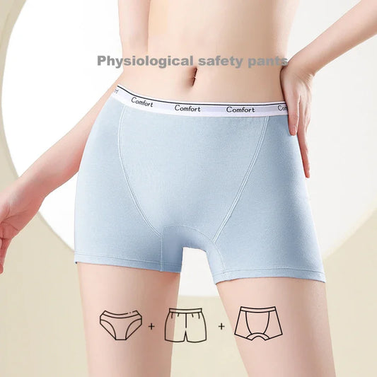 3-Pack Women's Leakproof Menstrual Underwear – High-Waist Cotton Period Panties