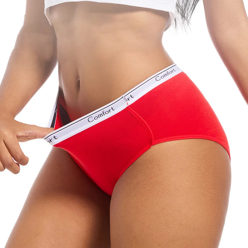 Women's Leakproof Menstrual Underwear – High-Waist Cotton Period Panties for Comfort & Protection
