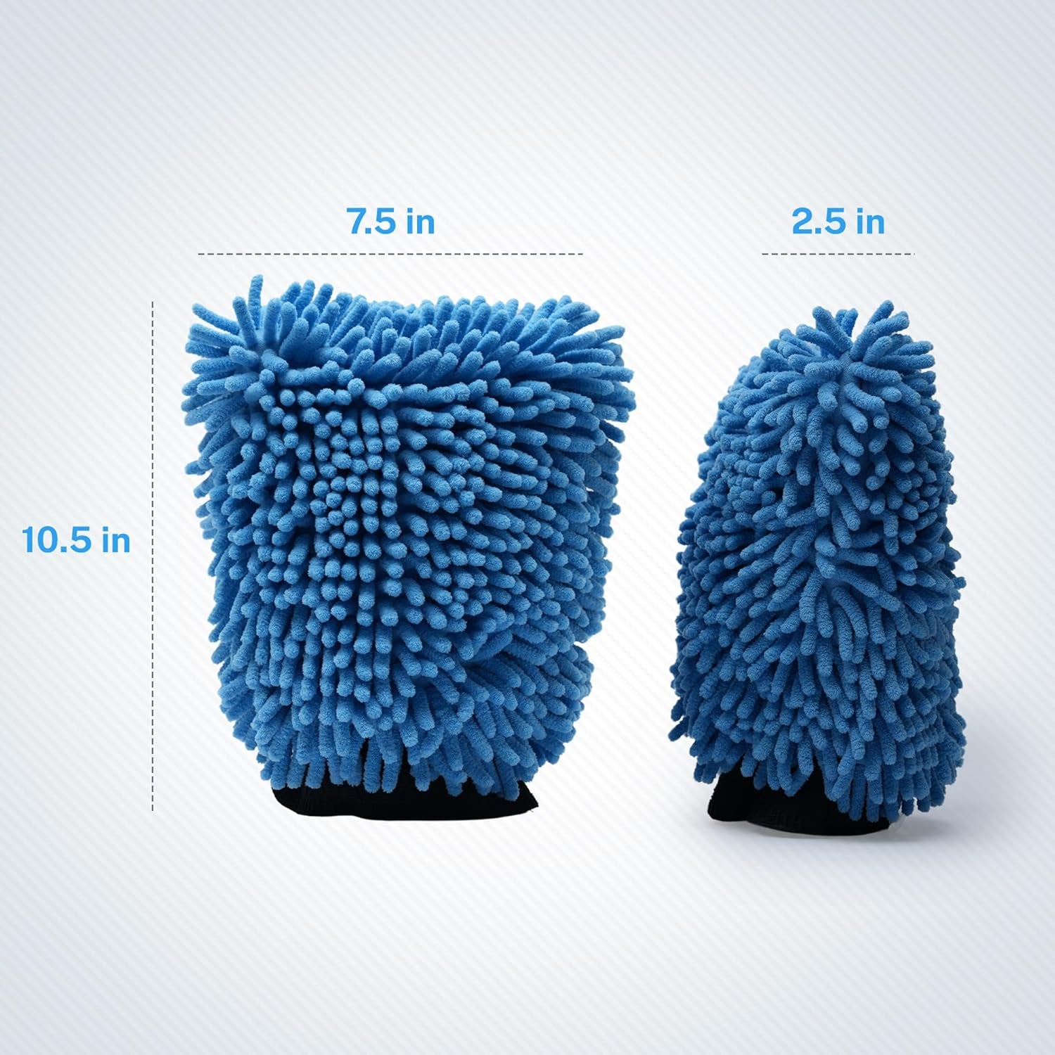 SM Arnold 2-Pack Microfiber Wash Mitts – Ultra-Soft, Scratch-Free, Reusable for Car Detailing & Home Cleaning
