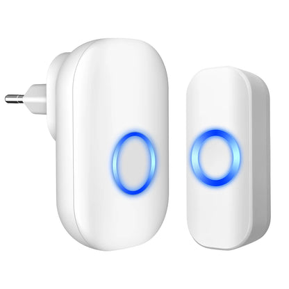 Wireless 433MHz Doorbell 200M Range, 38 Songs, Waterproof