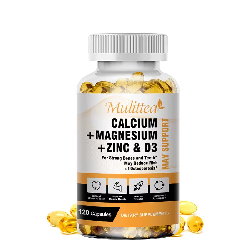 Calcium Magnesium Zinc with Vitamin D3 for Bone & Nerve Health