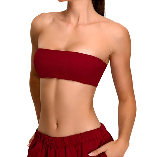 Strapless Sports Bra Women Gym Top Quick-Drying Yoga Clothes Women Tube Top Fitness Chest Wrap Underwear Workout Bra Female