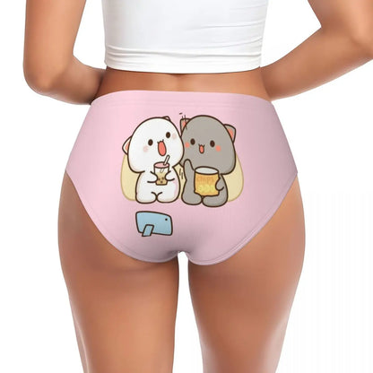 Custom Women’s Mochi Cat Peach & Goma Panties – Cute & Comfortable Briefs
