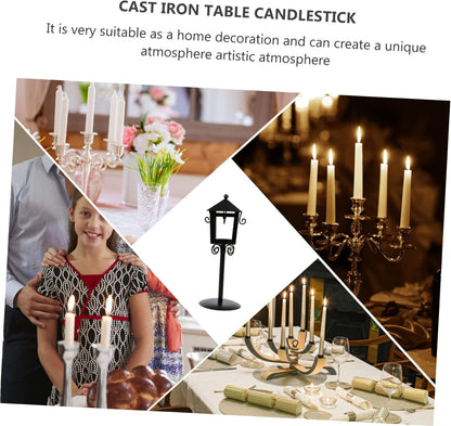 Hollow Candlestick Christmas Décor | Iron Candle Holder