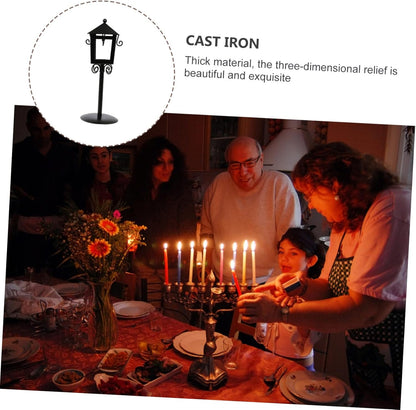 Hollow Candlestick Christmas Décor | Iron Candle Holder