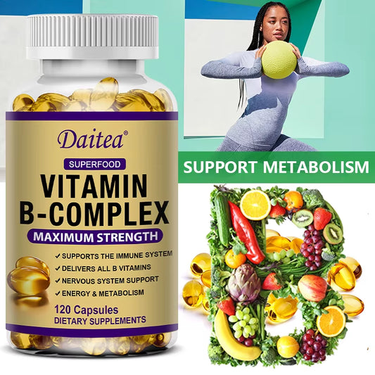 Vitamin B-Complex Supplement for Energy, Immunity & Metabolism