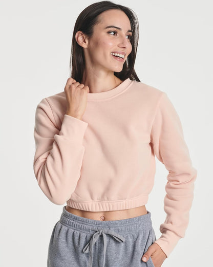 3 Pack: Women's Fleece Cropped Sweatshirt - Plus Size