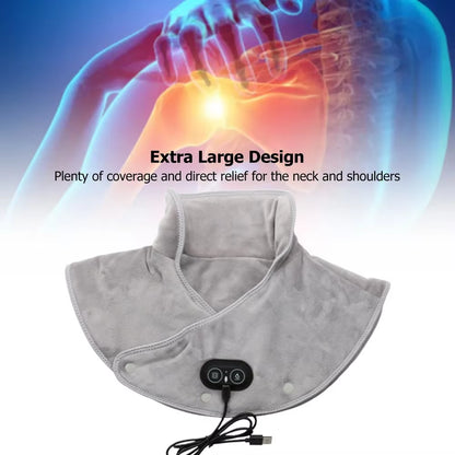 Electric Heating Neck & Shoulder Massager with USB & Heat