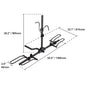 VEVOR 2-Bike Hitch Mount Rack 80LBS Max Capacity for Car