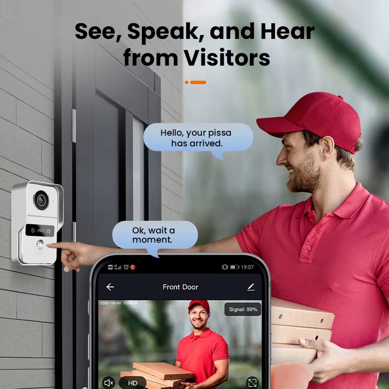 Tuya 1080P WiFi Video Doorbell with Alexa & POE Support"