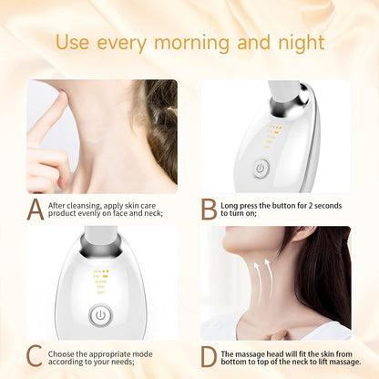 3-in-1 Firming Face & Neck Device – Double Chin Reducer, Massager