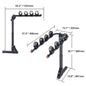 VEVOR 2-Bike Hitch Mount Rack 80LBS Max Capacity for Car