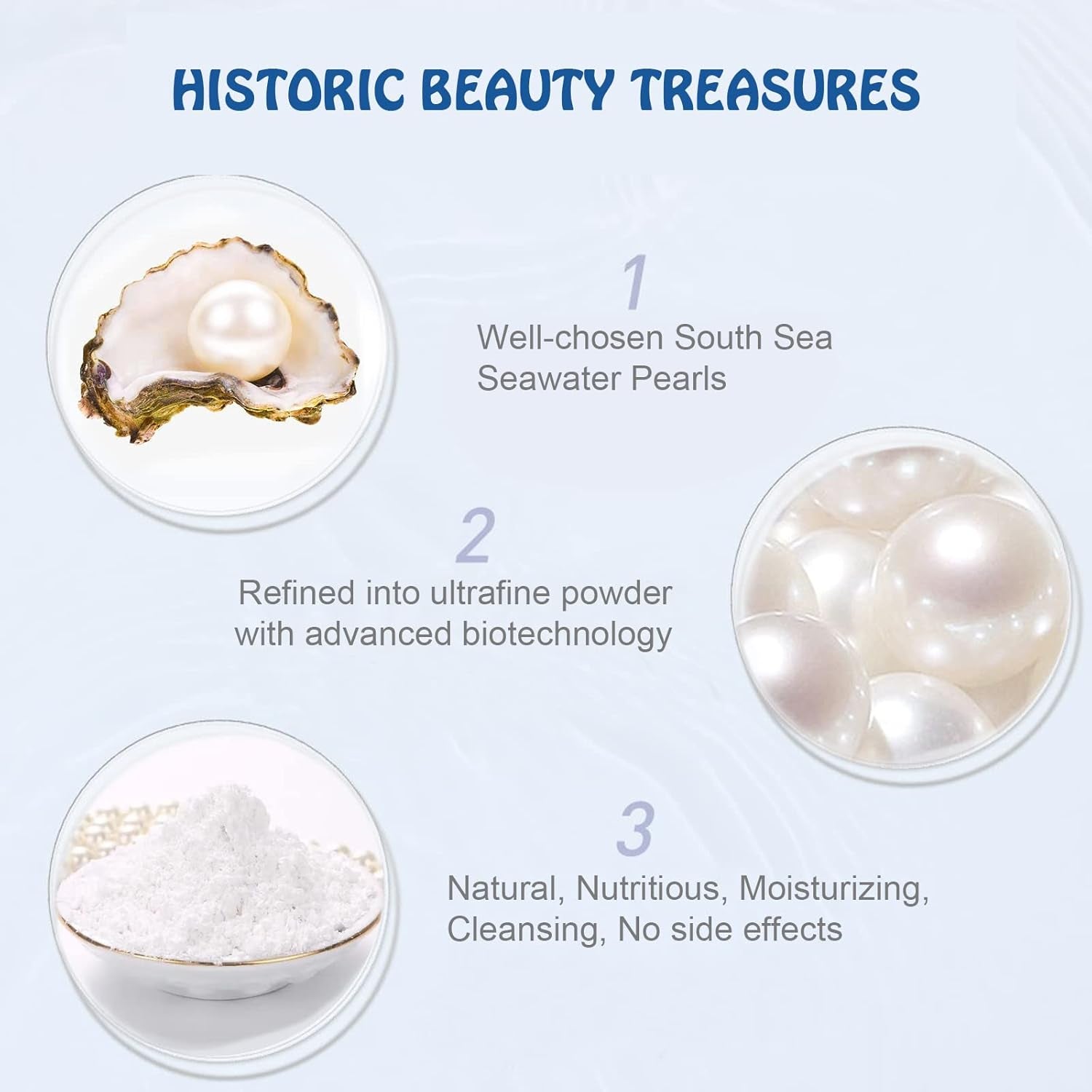 Pearl Powder for Whitening, Detox & Acne Removal, 200g