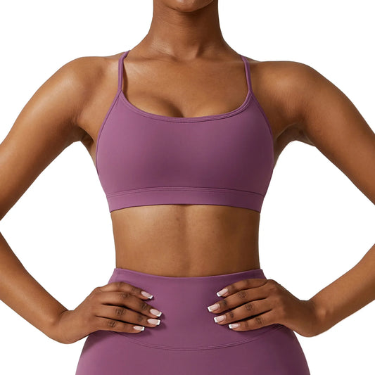 Workout Sports Bra Women High Support Sports Top Push Up Yoga Bra Gym Crop Top Fitness Underwear Running Brassiere Sportswear