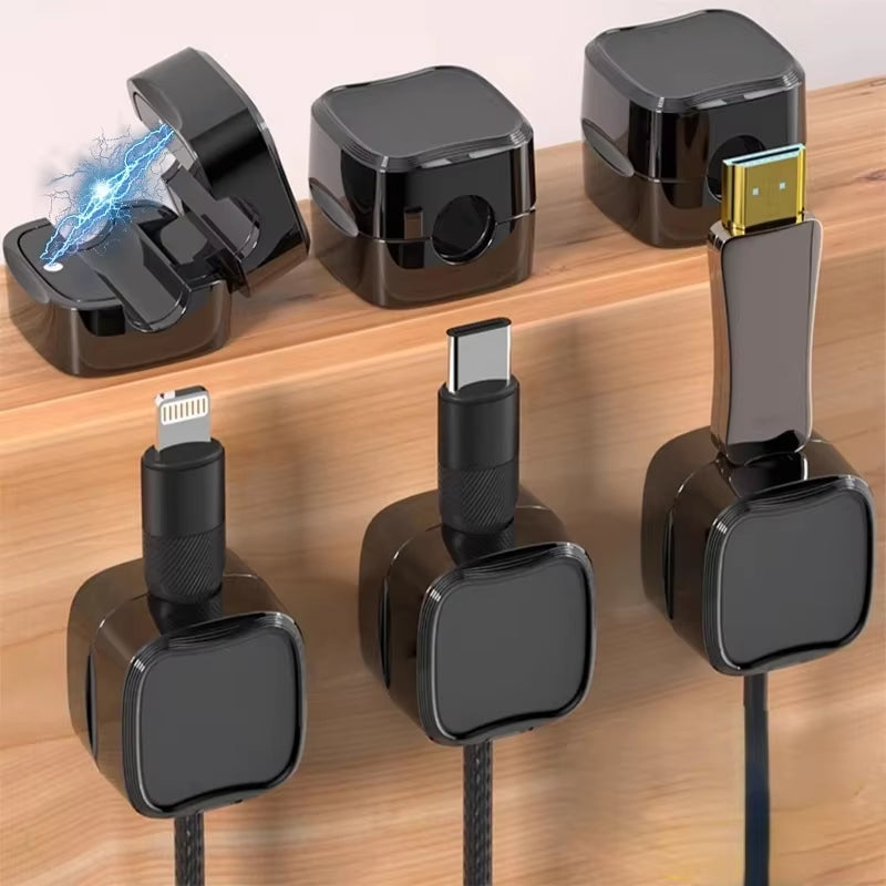 Magnetic Cable Clip Holder for Office & Home Organizer
