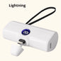 Portable Fast Charger with Built-In Cable for iPhone/Samsung