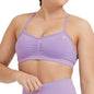 New Effortless Strappy Bralette Seamless Spandex Woman Fitness Elastic Breathable Breast Enhancement Leisure Sports Underwear