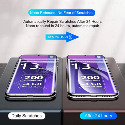6-in-1 Hydrogel Film & Camera Glass for Redmi Note 13 Pro+