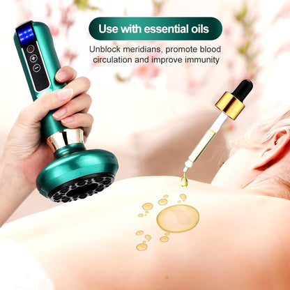 Electric Cupping Massager Vacuum Suction Guasha Cellulite