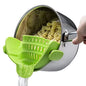 **Clip-On Silicone Kitchen Strainer for Pots & Pans**